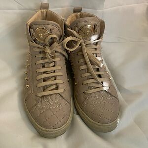 Vintage Versace Studded High-Top Sneakers